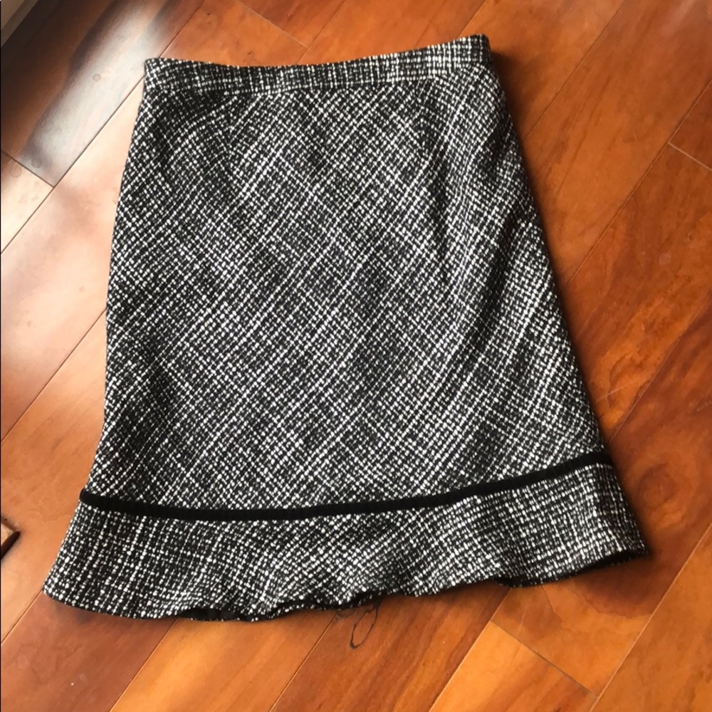 Gap Wool Blend Lined Geometric Pattern Skirt, Sz 6 - image 5